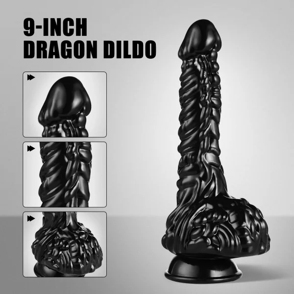 Kemra dildo black high fidelity soft penis female sex toy manual masturbator adult product - Image 4
