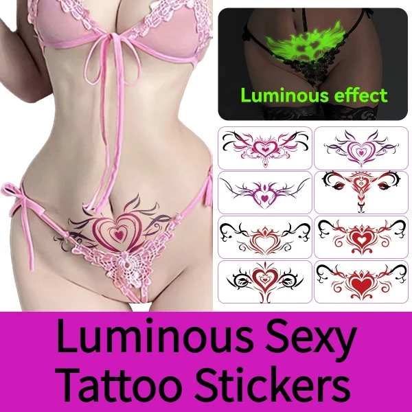 Luminous sexy tattoo stickers