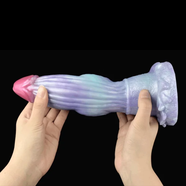 Alien Tyrannosaurus rex penis adult products wholesale platinum silicone dildo luminous female attacker wearing Ding Ding - Image 2