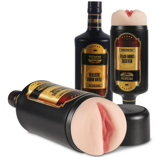 【 US Spot】Lila wine bottle masturbator