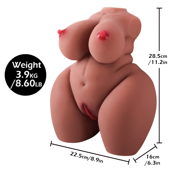 【US Spot】Small fat woman (brown) Sex Doll Torso - Image 3