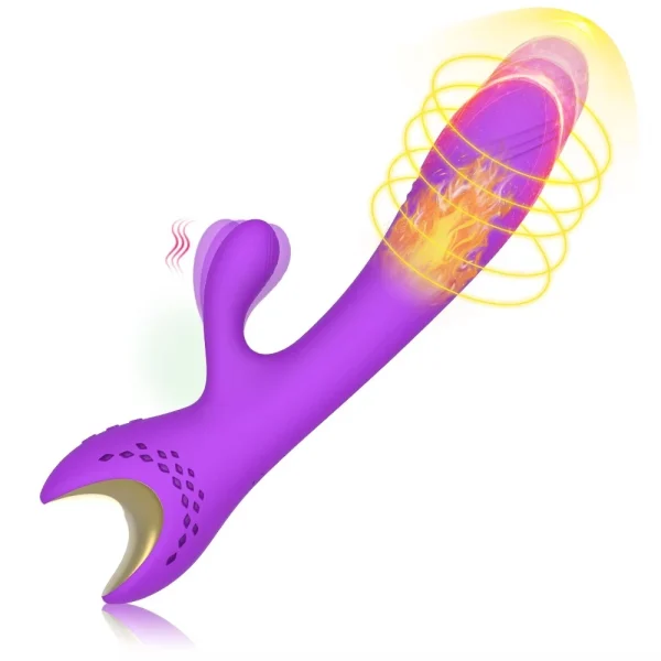 US Spot Waterproof silicone USB charger female masturbation g-spot rabbit vibrator adult toy