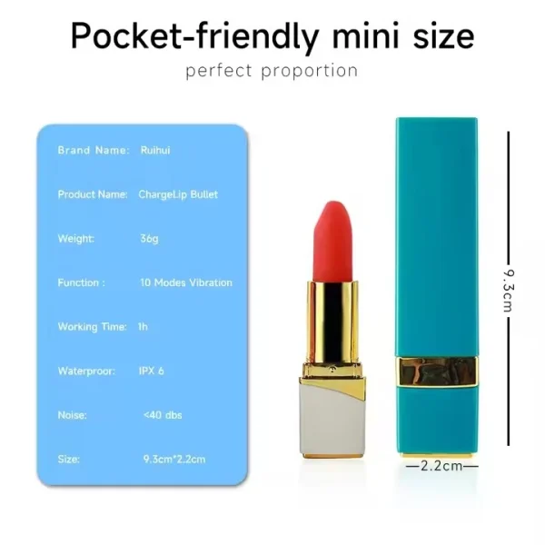 Clitoris, vagina, nipples, lipstick vibrator, female masturbation - Image 2