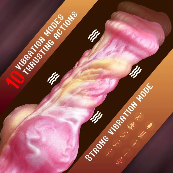 Alien horse dick retractable vibrator, wearable dildo - Image 4