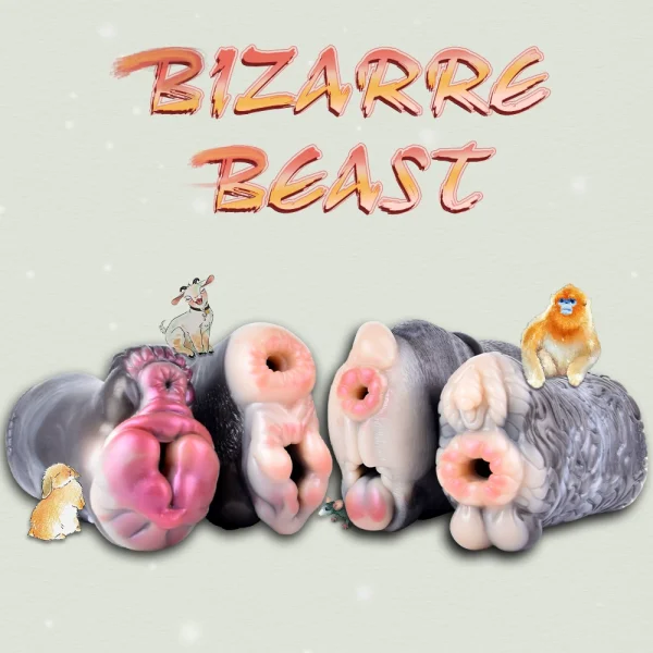 Curious masturbation cups, strange animal anal molds
