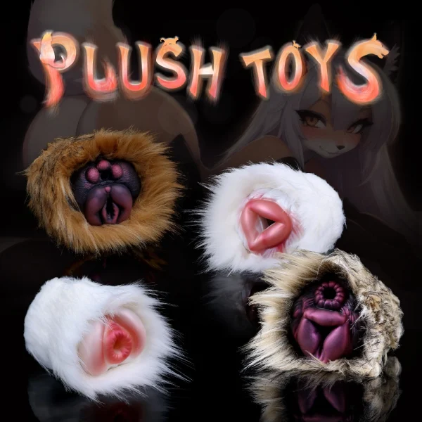 Alien-shaped aircraft cup, simulated fur animal vagina and anus mold