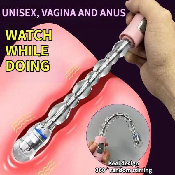 Electric anal masturbator, vibrating anal plug beads - Image 3