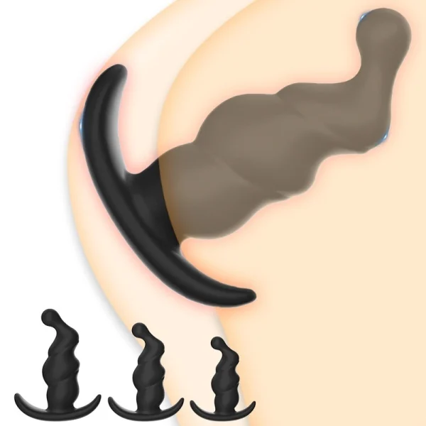 Silicone anal masturbator