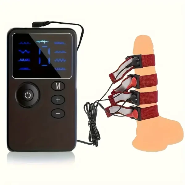 Shock Ring Set with Shock Device Box - Adjustable Size (Batteries Not Included)