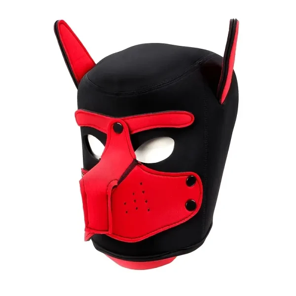 Black/pink/red adult sex toys dog head mask sex training supplies cos dress up props alternative toys - Image 3