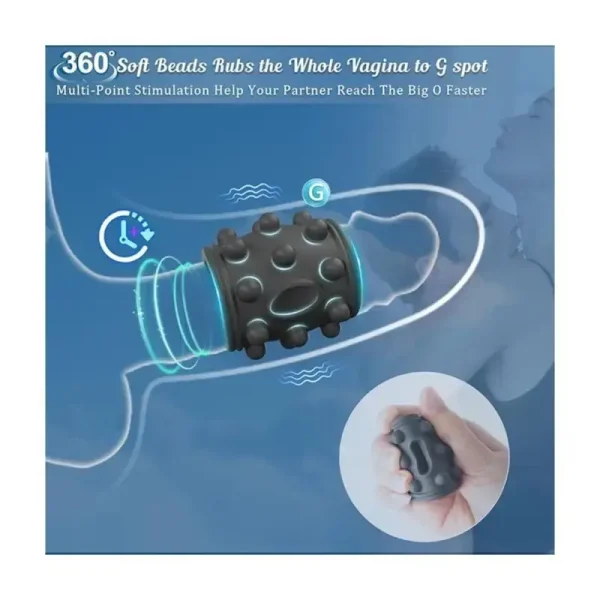 LUXELOVE 2024 upgraded version vibrating penis cover Penis ring Penis and G-spot clitoris stimulation vibrator Couple adult sex toys Universal - Image 2