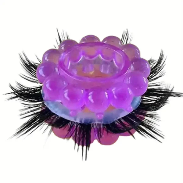 Glue penis ring men's soft sheep eyeball chicken ring lock ejaculation adult toy bedroom use - Image 2